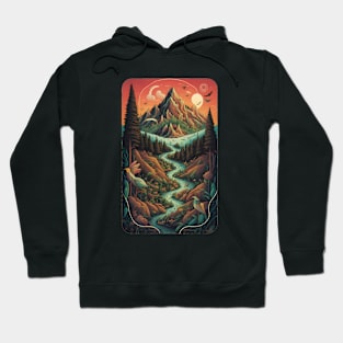 Abstract Nature Fusion Hoodie